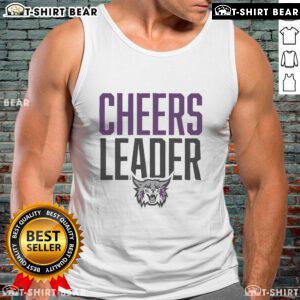 Top Weber State Wildcats cheerleader tank top featuring vibrant colors and team logo, perfect for game day.