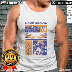 Top Winnipeg Blue Bombers football home-grown tank top featuring team colors and logo, perfect for fans and summer wear.
