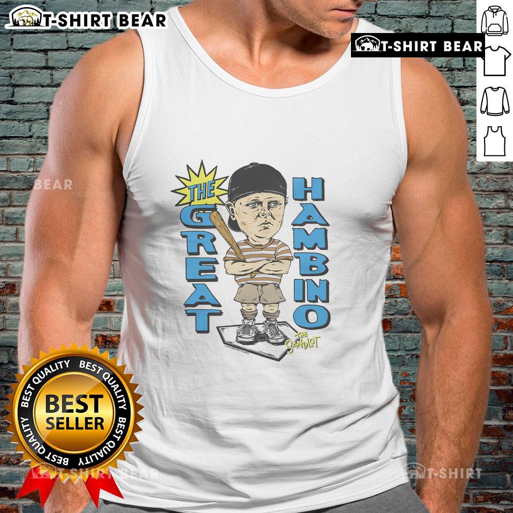 Womens The Sandlot The Great Hambino tank top featuring vintage style and playful graphics for fans of the classic film.