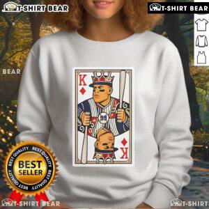 Awesome Aaron Judge Diamond King Card Sweatshirt featuring a stylish graphic of the baseball star in vibrant colors.