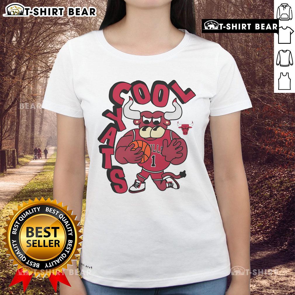Good Chicago Bulls Stadium Essentials NBA X Staycool mascot ladies tee featuring vibrant colors and stylish design.