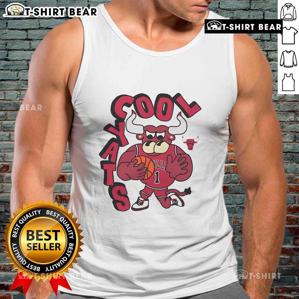 Good Chicago Bulls Stadium Essentials NBA X Staycool mascot tank top featuring vibrant graphics and breathable fabric.