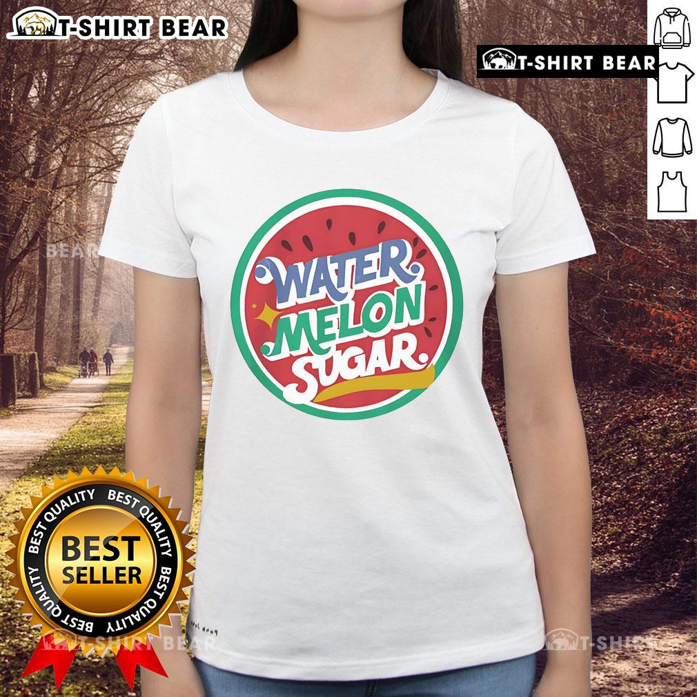 Good Watermelon Sugar Ladies Tee featuring a vibrant watermelon graphic, perfect for summer fashion and casual wear.