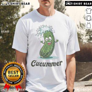 Alt Text: Funny Nice Cucumber Dick Lazers T-Shirt featuring a playful graphic design, perfect for casual wear and humor lovers.