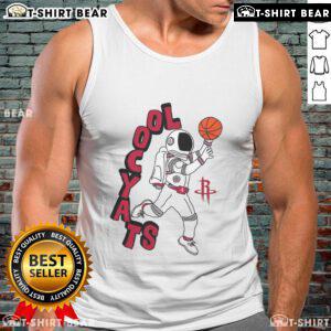 Stylish Houston Rockets tank top featuring Staycool mascot, perfect for NBA fans and game day essentials.
