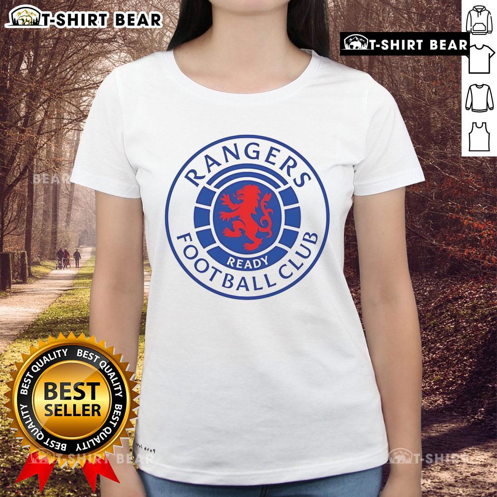 Nice Rangers Football Club ready logo on a stylish ladies tee, perfect for fans and casual wear.