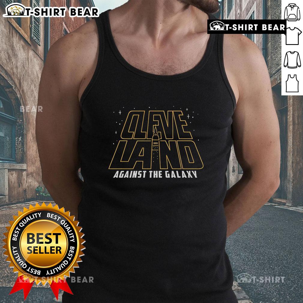 Official Cleveland Against The Galaxy May The 4th Be With You Star Wars tank top featuring iconic sci-fi designs.