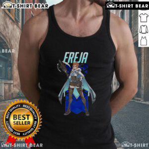 Official Overwatch 2 Freja Tank Top featuring vibrant graphics and a stylish design, perfect for gamers and fans.