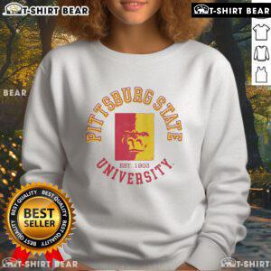 Official Pittsburg State Gorillas Circle Vintage Sweatshirt featuring a classic design in vibrant colors for fans.