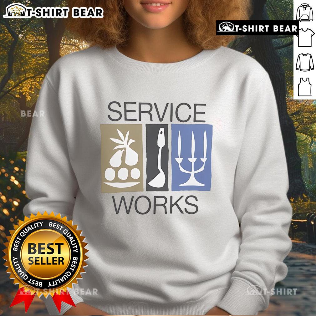 Official Service Works Nourish Sweatshirt in cozy fabric, featuring a stylish design perfect for casual wear.