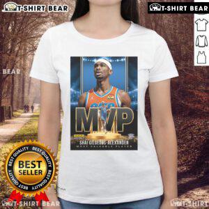 Official Shai Gilgeous-Alexander MVP 2024-2025 NBA Most Valuable Player Ladies Tee in stylish design.