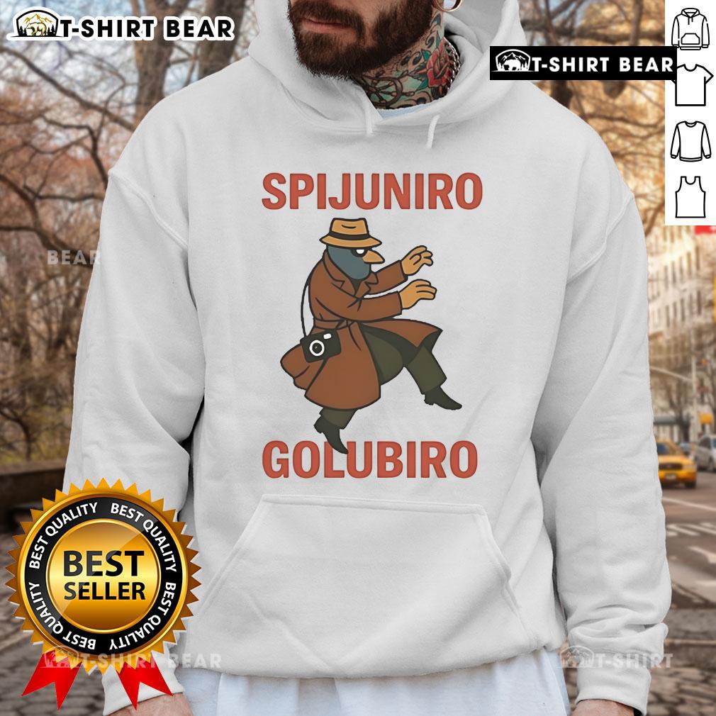 Official Spijuniro Golubiro Hoodie featuring a stylish design and vibrant colors, perfect for casual wear.