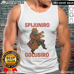 Official Spijuniro Golubiro tank top featuring a stylish design, perfect for casual wear and summer outings.