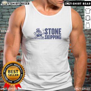 Official Stone Skipping Splash Tank Top featuring a vibrant design, perfect for summer water activities and casual wear.