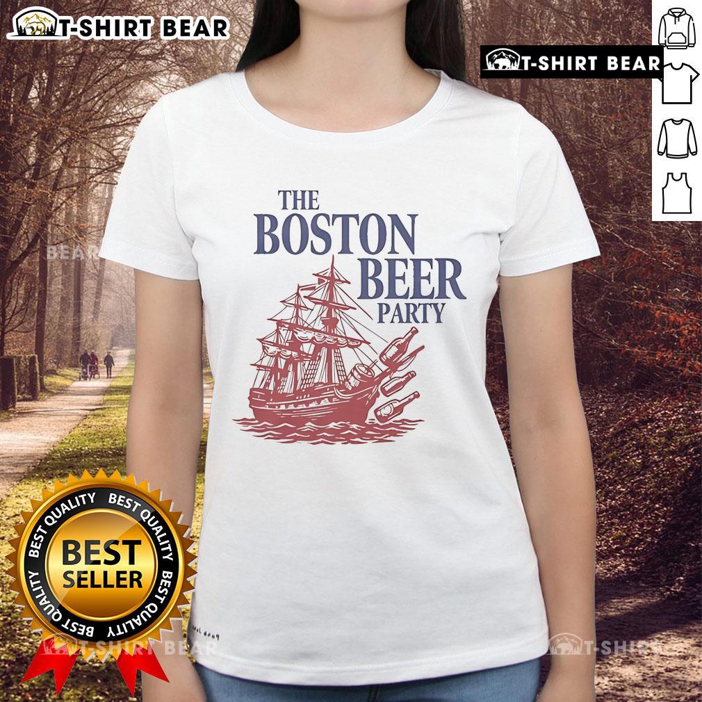 Official Boston Beer Party Ladies Tee featuring a stylish design perfect for beer enthusiasts and casual wear.