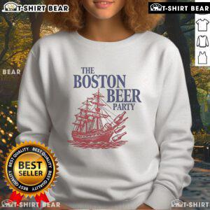 Alt Text: Official Boston Beer Party sweatshirt featuring a vibrant design, perfect for beer enthusiasts and event supporters.