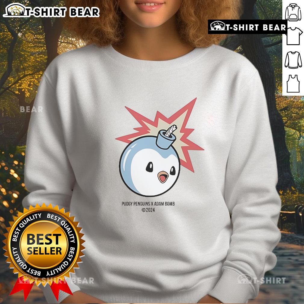 Official The Hundreds Pudgy Penguins x Adam Bomb sweatshirt featuring vibrant graphics and cozy design for streetwear lovers.
