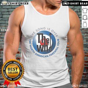 Official The Who North American Farewell Tour 2025 tank top featuring iconic band logo and tour graphics.