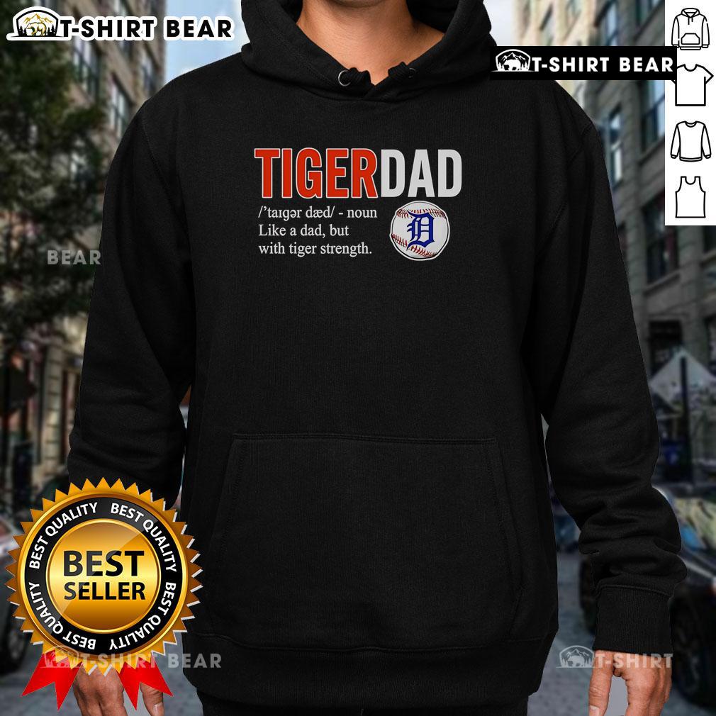 Official Tiger Dad hoodie featuring a fun design, showcasing strength and humor for proud tiger dads.