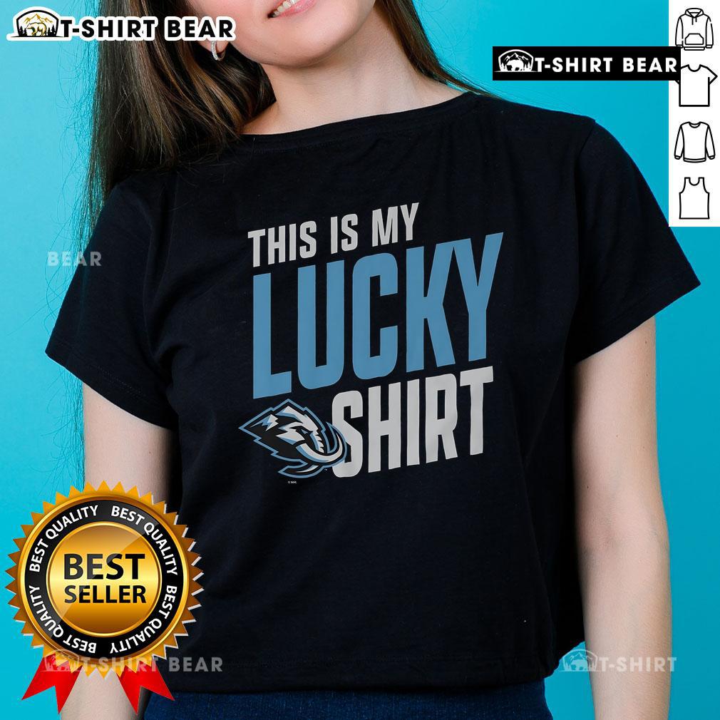 Official Utah Mammoth 'This Is My Lucky Ladies' Tee in vibrant colors, perfect for casual wear and outdoor adventures.
