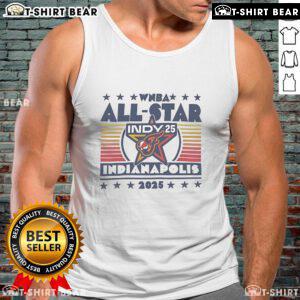 Official WNBA Basketball All-Star Indy Biltmore Indianapolis 2025 tank top featuring vibrant team colors and logo.