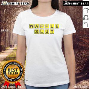 Official Waffle Slut Ladies Tee featuring a trendy design and comfortable fit for stylish casual wear.
