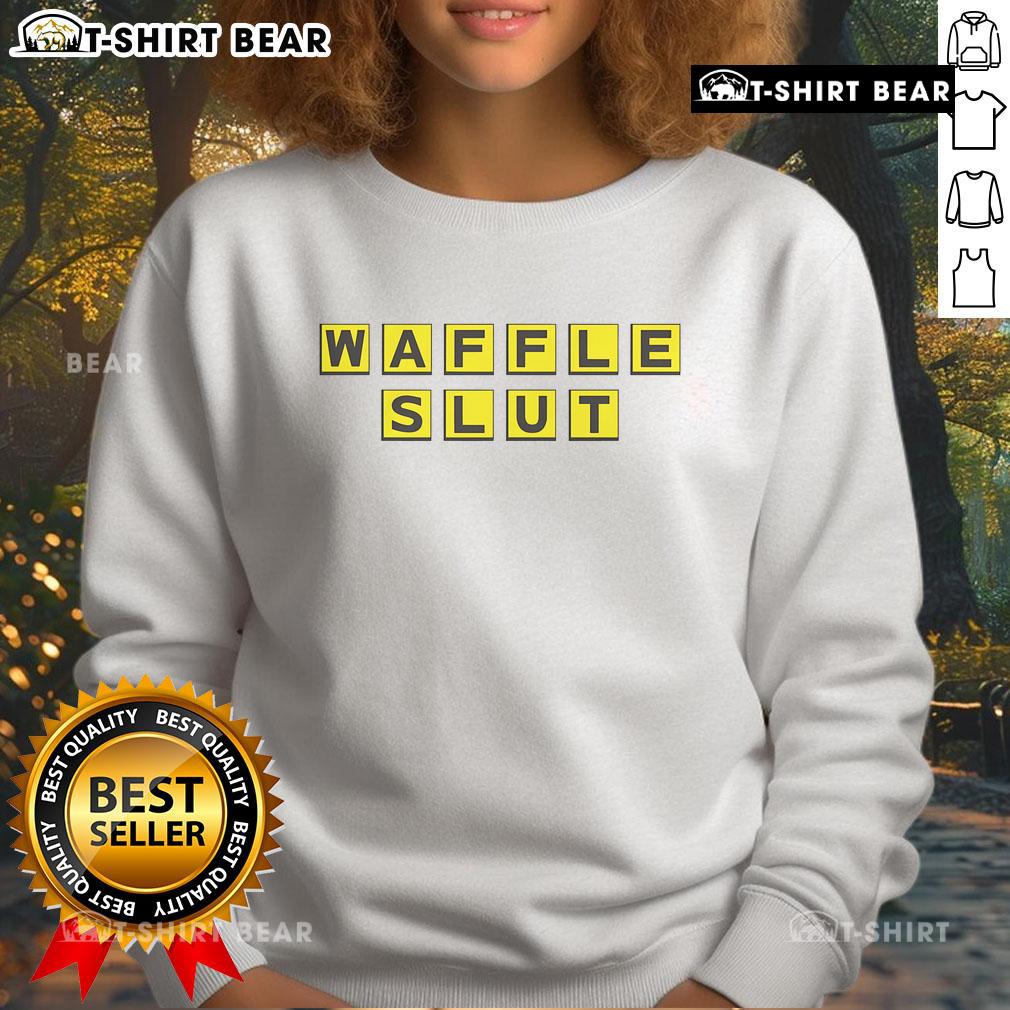Cozy Official Waffle Slut Sweatshirt in a stylish design, perfect for casual wear and waffle enthusiasts.