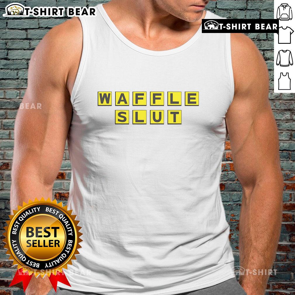 Stylish Official Waffle Slut Tank Top featuring a trendy design, perfect for casual outings and summer wear.
