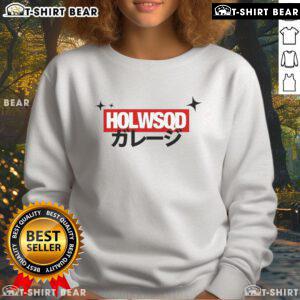 Alt Text: Official Xavier Wulf The Hollowsquad LA logo sweatshirt featuring bold graphic design, perfect for fans and streetwear lovers.