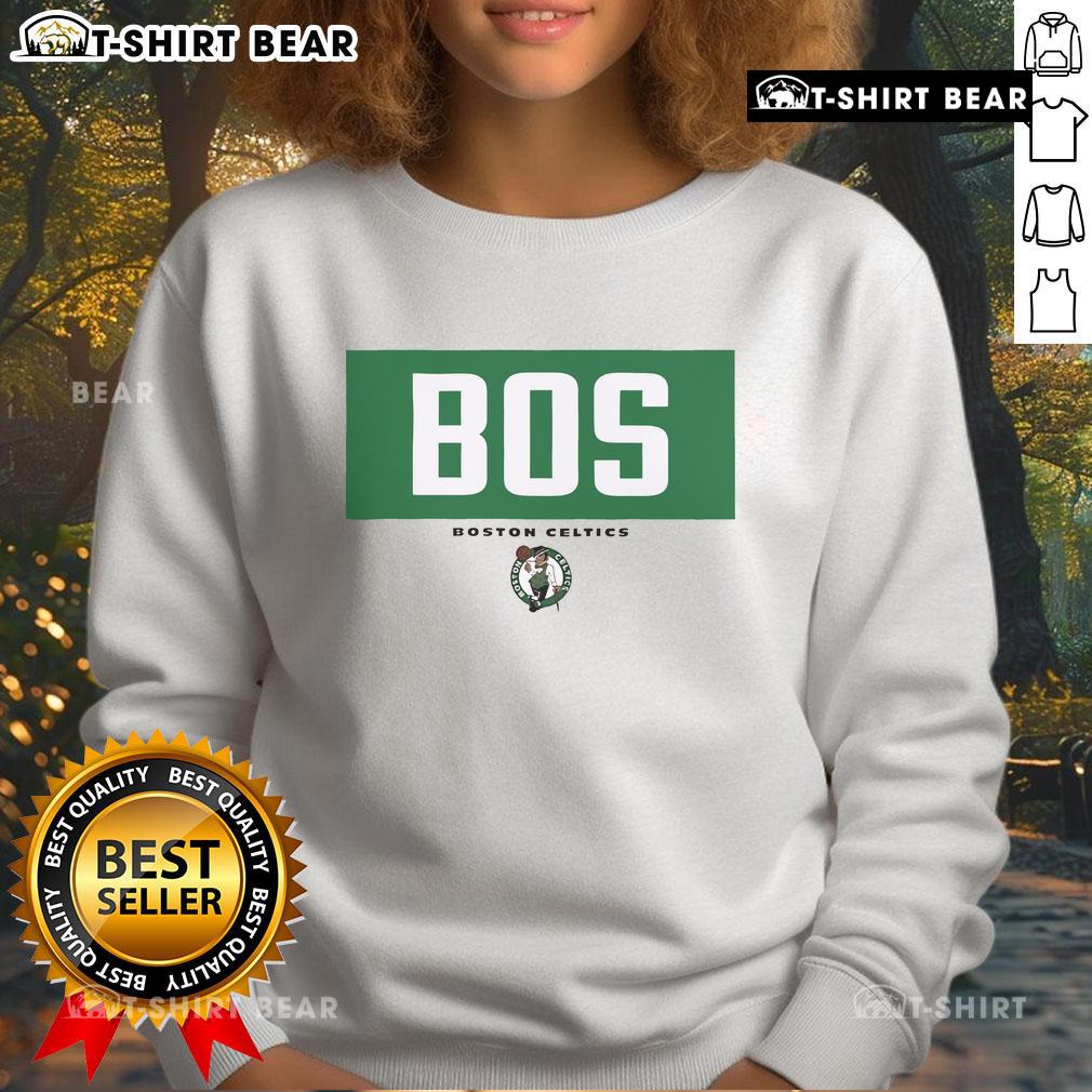 Alt Text: Original Boston Celtics BOS Crossbar Sweatshirt featuring team logo and vibrant colors for fans and athletes.