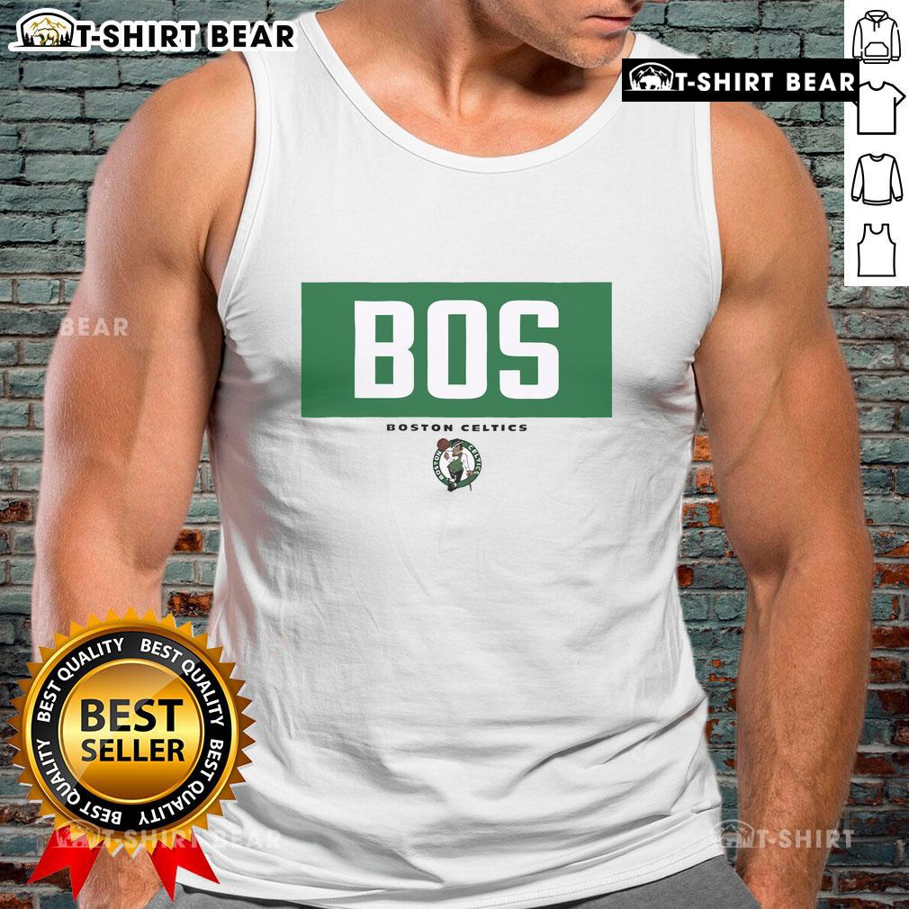 Original Boston Celtics BOS Crossbar Tank Top featuring team colors and logo, perfect for fans and summer wear.