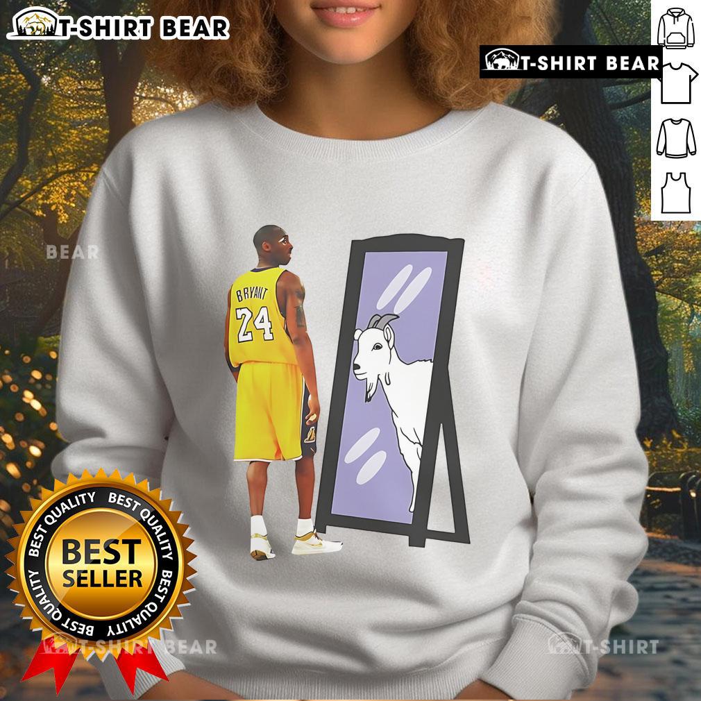 Original Goat Mirror Kobe Bryant Sweatshirt featuring a vibrant design celebrating the basketball legend's legacy.