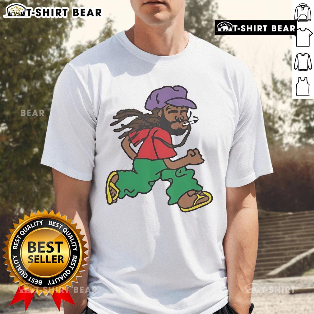 Premium Amine Running Man T-Shirt featuring a vibrant graphic design, perfect for activewear and casual outings.