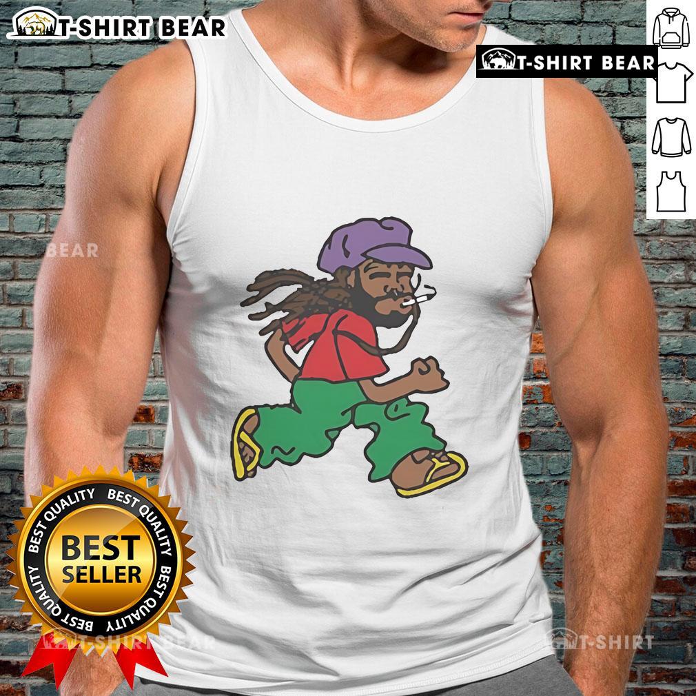 Premium Amine Running Man Tank Top featuring a sleek design, perfect for active wear and outdoor workouts.