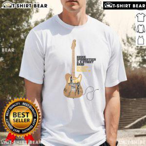 Premium Bruce Springsteen & The E Street Band On Tour May 14 2025 Manchester UK guitar rock T-shirt design featuring iconic logo.