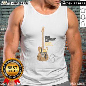 Bruce Springsteen and The E Street Band on tour in Manchester, UK, wearing a guitar rock tank top, May 14, 2025.