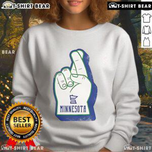 Premium foam finger Minnesota sweatshirt featuring bold team colors and a stylish design for ultimate fan pride.