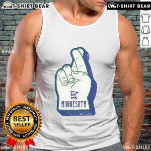 Premium Foam Finger Minnesota Tank Top featuring vibrant team colors for ultimate fan style and comfort.