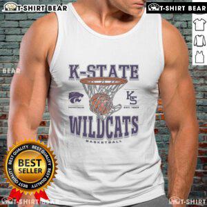Premium Kansas State Wildcats Game Time Tank Top featuring team colors and logo, perfect for game day wear.