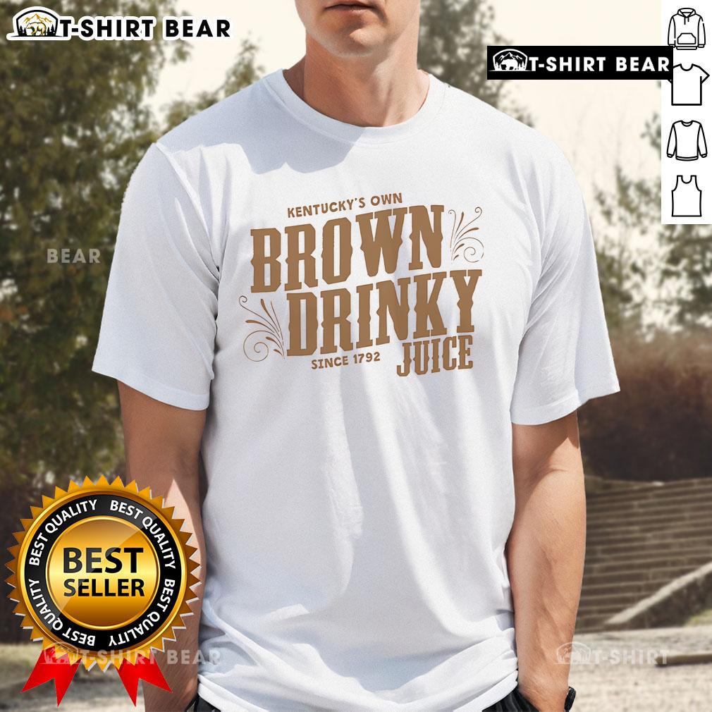 Premium Kentucky's Own Brown Drinky Since 1792 Juice T-Shirt featuring a stylish design and vibrant colors.
