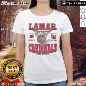 Premium Lamar Cardinals Game Time Ladies Tee featuring vibrant team colors and stylish design for fans.
