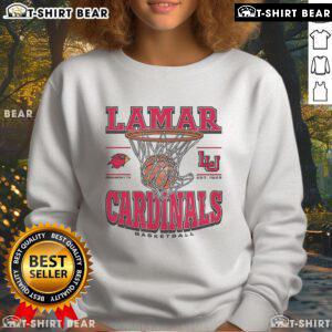 Premium Lamar Cardinals Game Time Sweatshirt in red with logo, perfect for game day attire and fans of Lamar University.