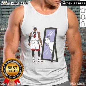 Premium LeBron James Mirror GOAT Tank Top featuring a stylish design perfect for basketball fans and casual wear.