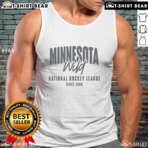 Premium Minnesota Wild NHL tank top since 2000 featuring team logo and stylish design for hockey fans.