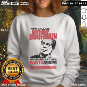 Premium sweatshirt with 'She Call Me A Celebrity Chef Because I Eat' design, perfect for food lovers and chefs.