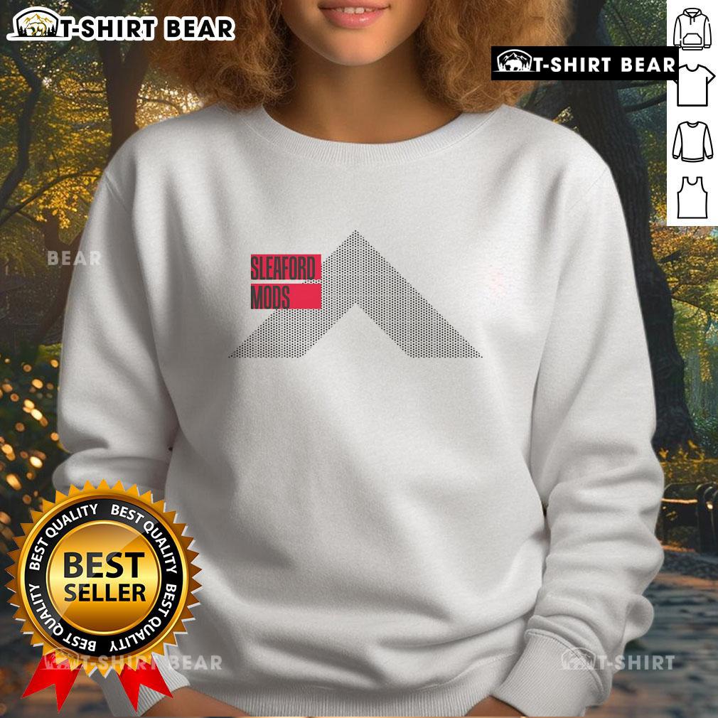 Premium Sleaford Mods X Shelter Sweatshirt featuring unique design and high-quality fabric for stylish streetwear.