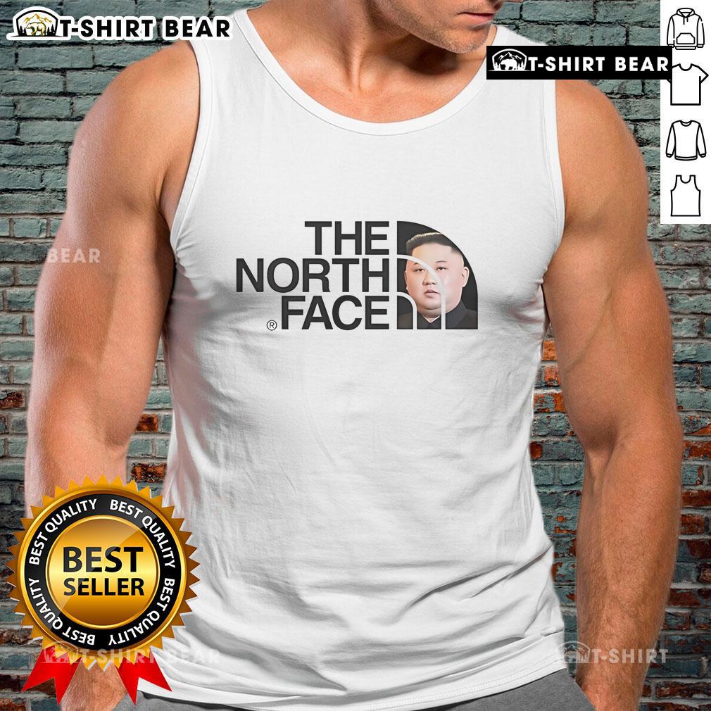 Alt Text: Premium The North Face Kim Jong Un Tank Top featuring a stylish design, perfect for summer fashion enthusiasts.