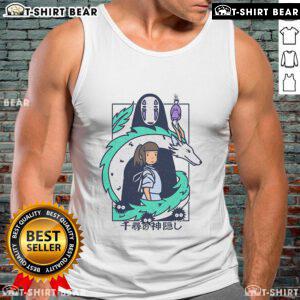 Pretty Ghibli Spirited Away Journey to Fantasy tank top featuring vibrant artwork inspired by the beloved animated film.