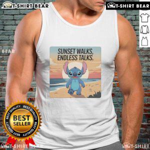 Pretty stitch tank top for beach sunset walks, perfect for endless talks and summer vibes.