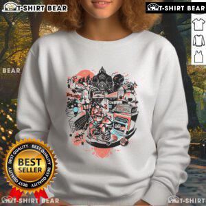Pretty sundown scene featuring Roxas from Kingdom Hearts in a Twilight Town sweatshirt, perfect for fans of the series.